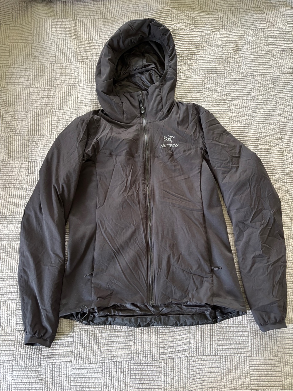 Arc'teryx Black Hooded Atom LT jacket